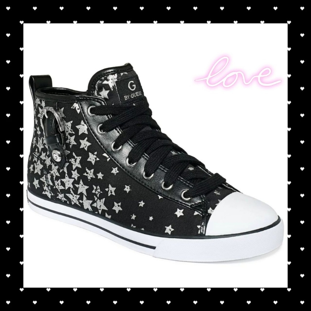 G By Guess MAREE High Top Star Sneaker Shoe Size 7